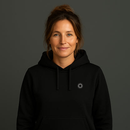 Minimalist Sun Hoodie mit Stick