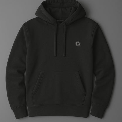 Minimalist Sun Hoodie mit Stick