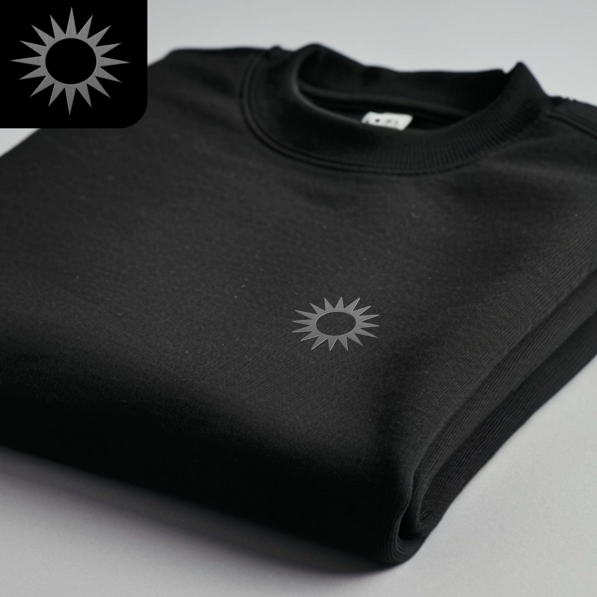 Minimalist Sun Sweatshirt mit Stick