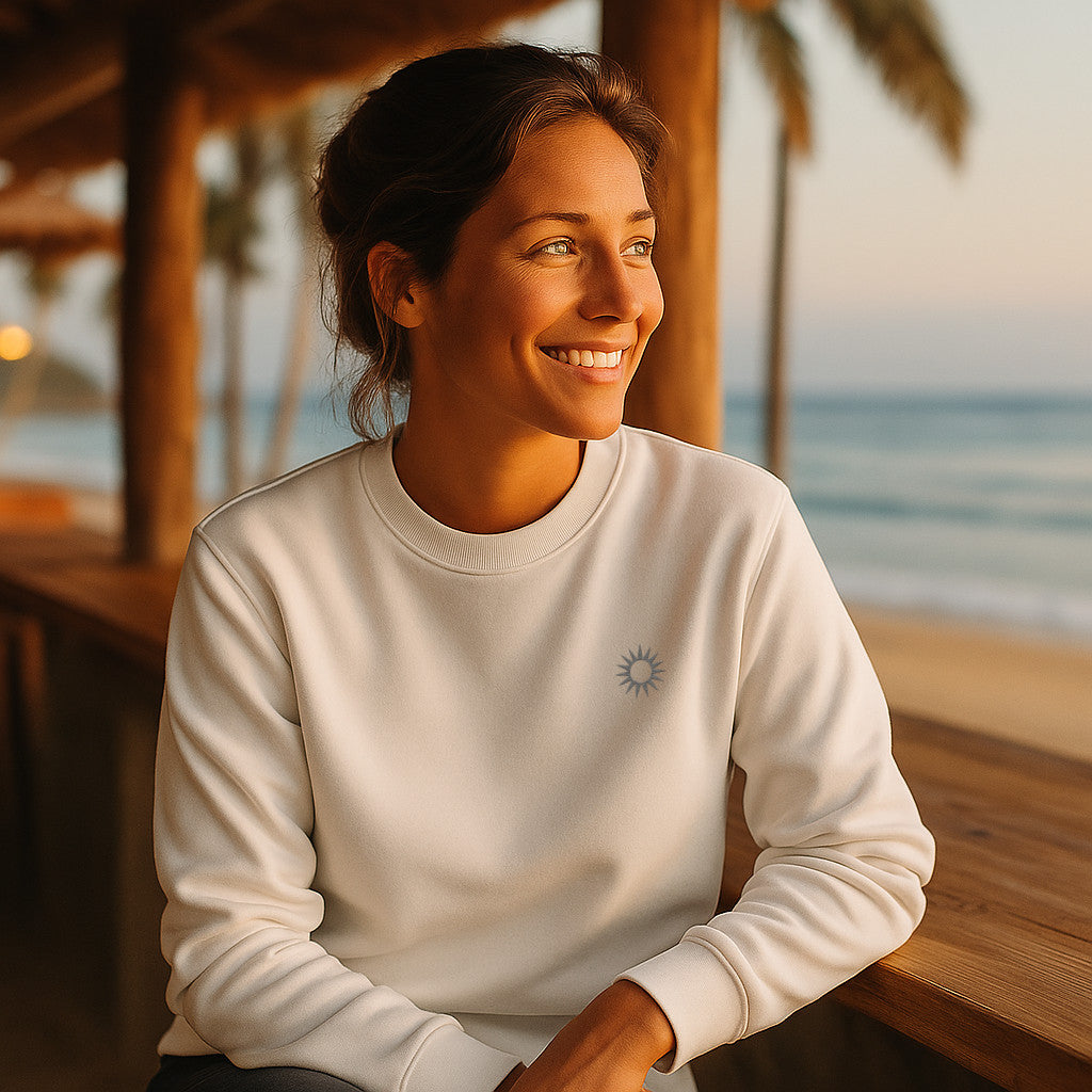 Minimalist Sun Sweatshirt mit Stick