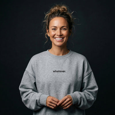 Whatever Oversized Sweatshirt mit Stick