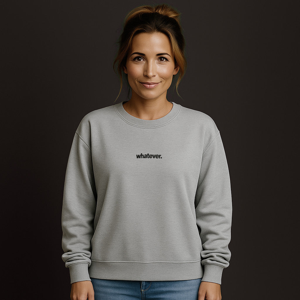 Whatever Oversized Sweatshirt mit Stick