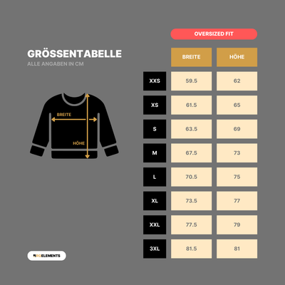 Auurépeak Oversized Sweatshirt mit Stick