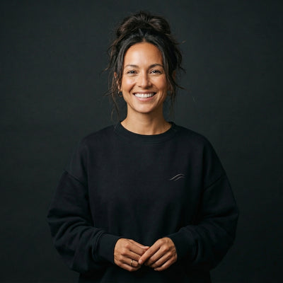 Twinfloé Black Oversized Sweatshirt mit Stick