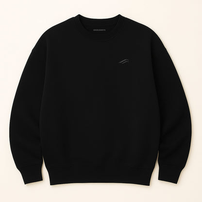 Twinfloé Black Oversized Sweatshirt mit Stick
