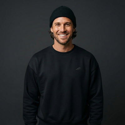 Twinfloé Black Oversized Sweatshirt mit Stick
