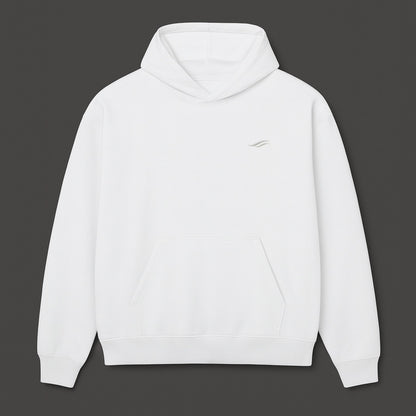 Twinfloé White Oversized Hoodie mit Stick