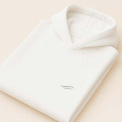 Twinfloé White Oversized Hoodie mit Stick