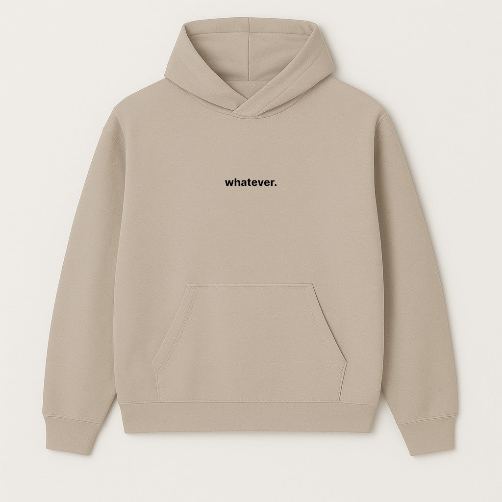 Whatever Hoodie Oversized mit Stick