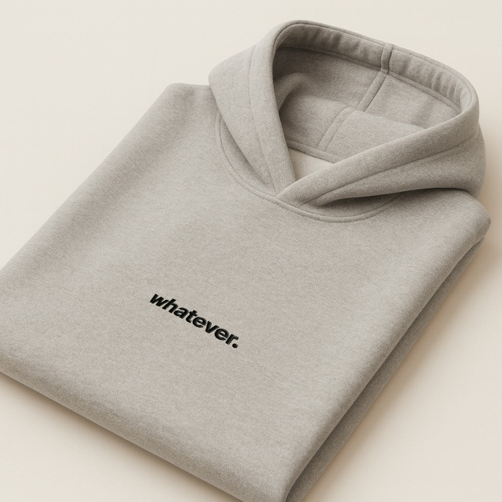 Whatever Hoodie Oversized mit Stick