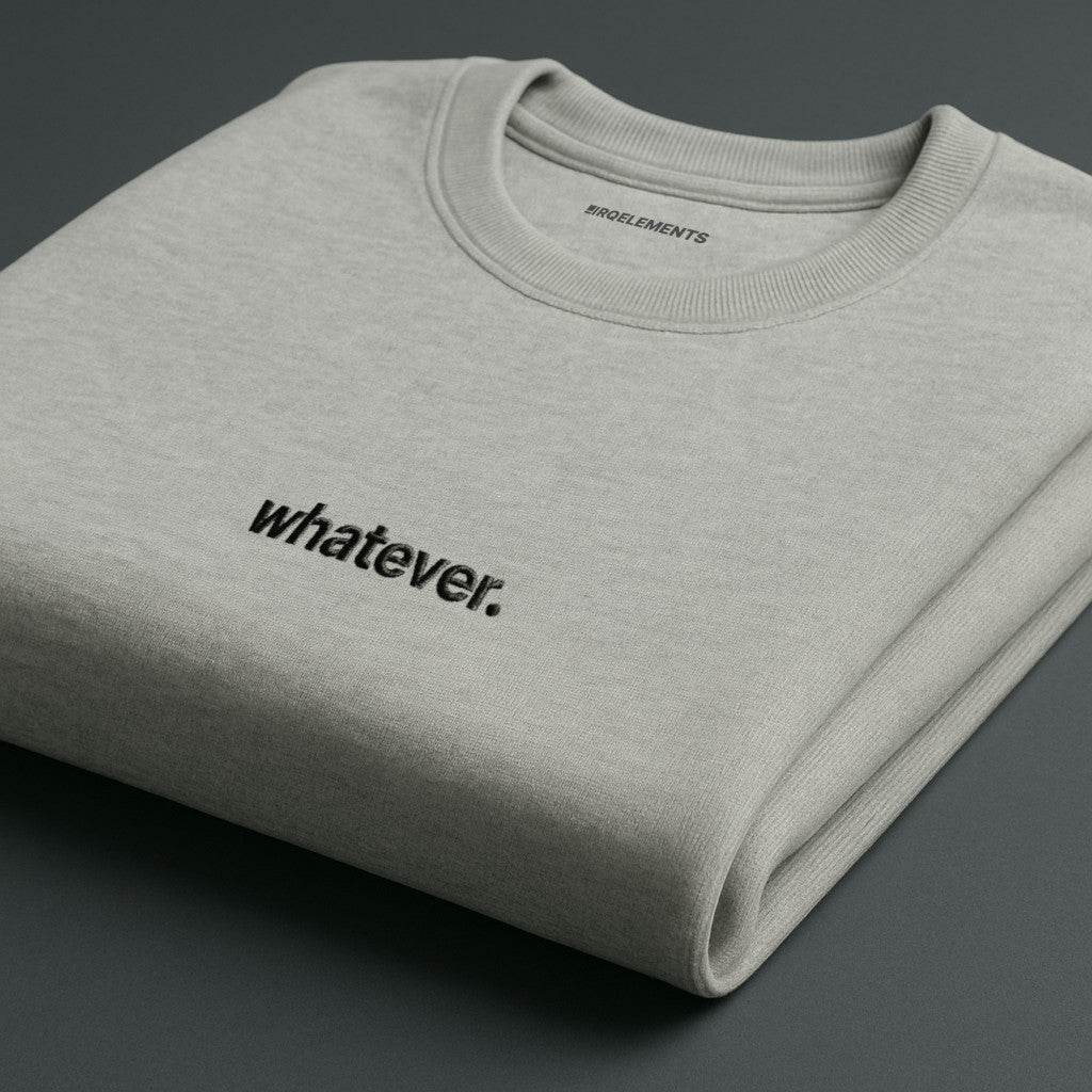 Whatever Sweatshirt mit Stick
