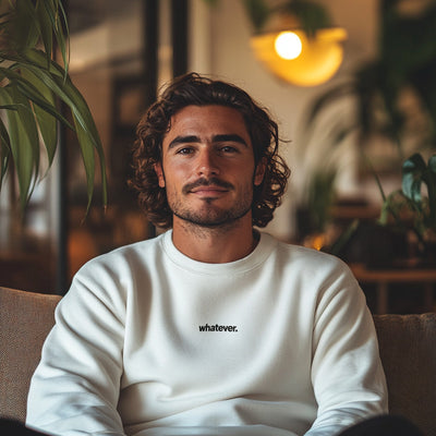 Whatever Sweatshirt mit Stick